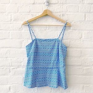 ⭐️ 2 for $25 • J. McLaughlin || Reyna Convertible Peplum Tank Tube Top Blue M